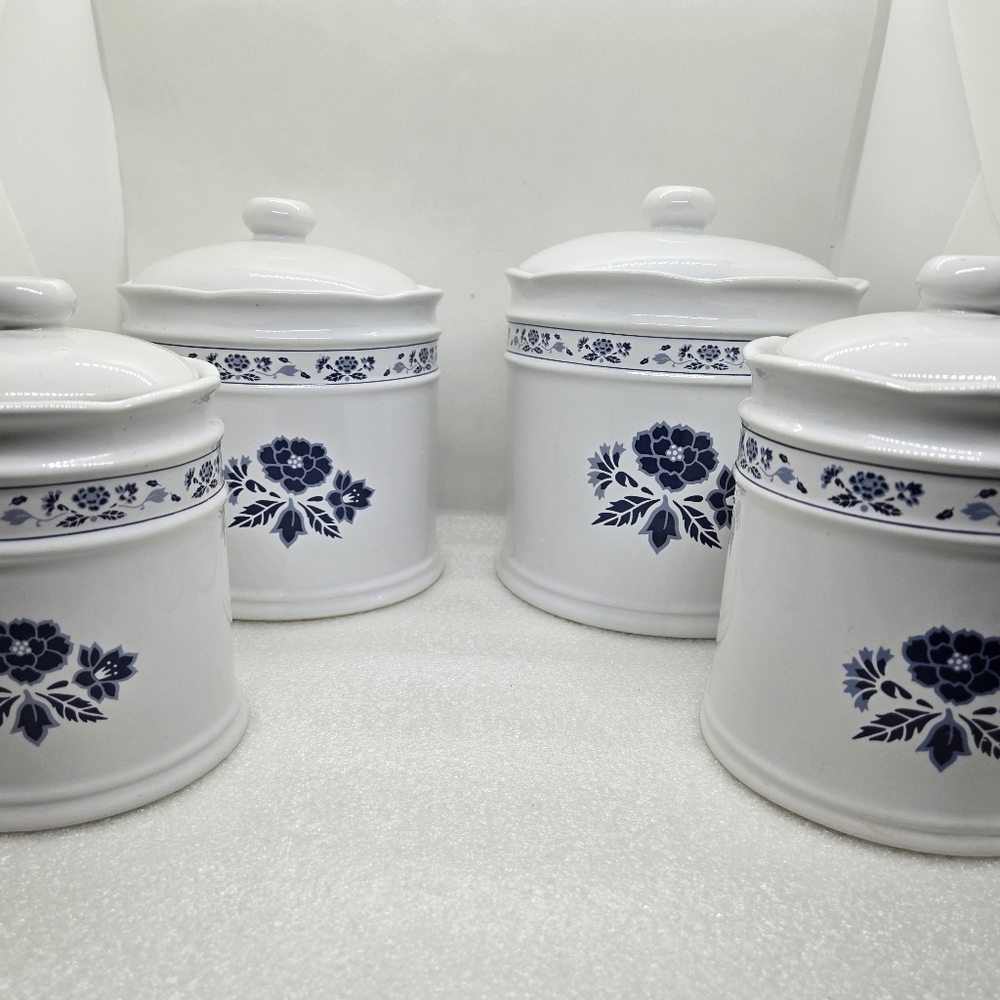 Vintage Royal Stratford 4 Piece Floral Canister Set